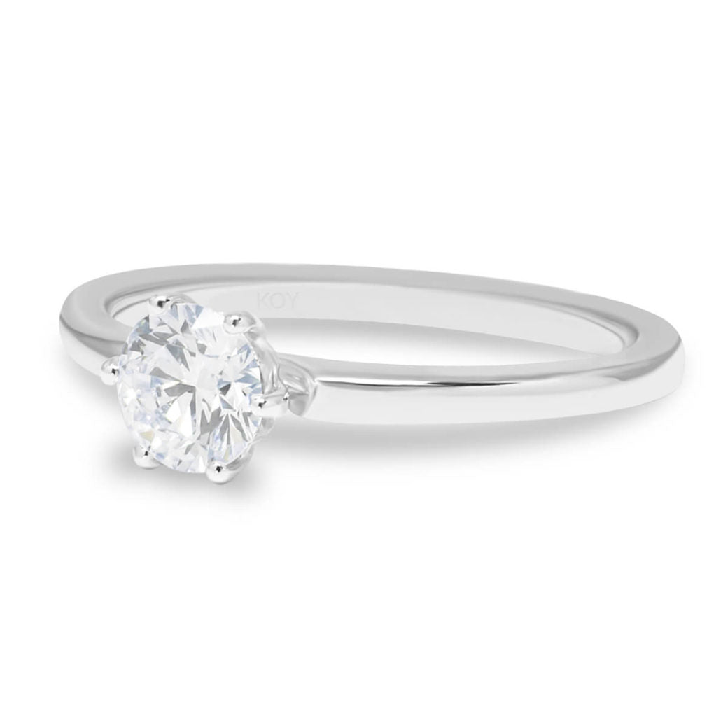 Beat of Love Andromeda laboratoriotimanttisormus 0,50 ct valkokulta