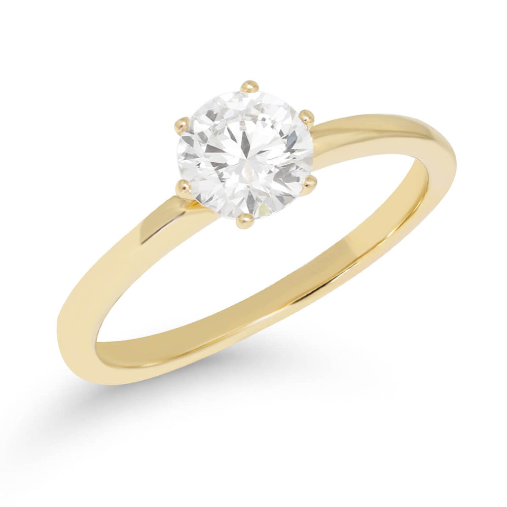 Beat of Love Andromeda laboratoriotimanttisormus 0,75 ct keltakulta