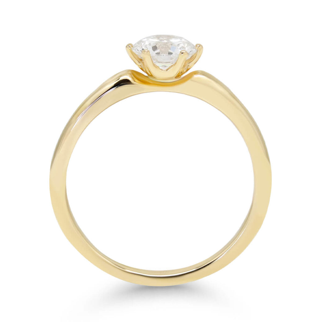 Beat of Love Andromeda laboratoriotimanttisormus 0,75 ct keltakulta