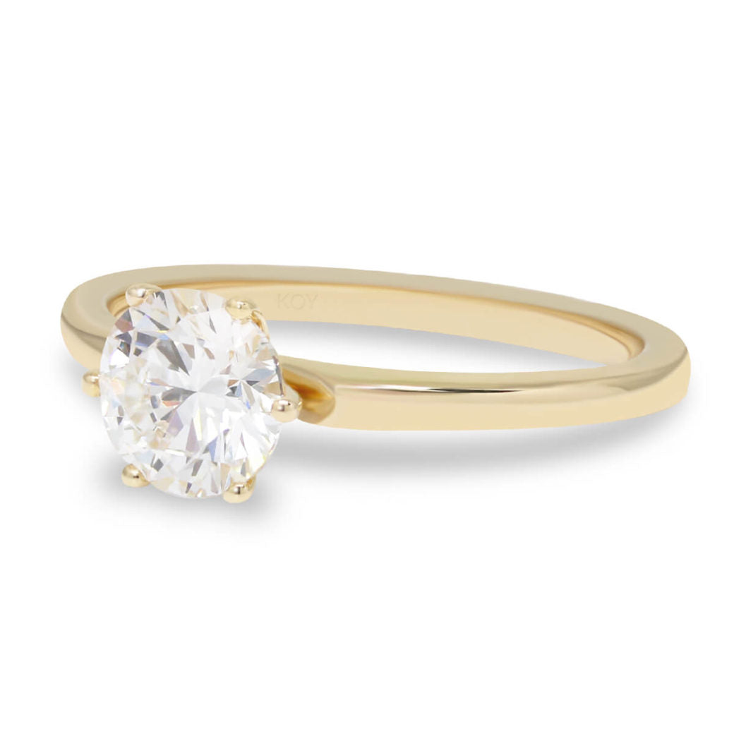 Beat of Love Andromeda laboratoriotimanttisormus 0,75 ct keltakulta