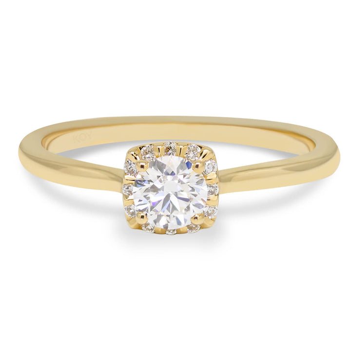 Beat of Love Asteria laboratoriotimanttisormus 0,40 ct keltakulta