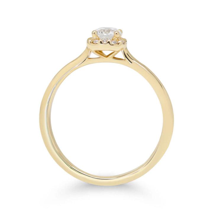Beat of Love Asteria laboratoriotimanttisormus 0,40 ct keltakulta