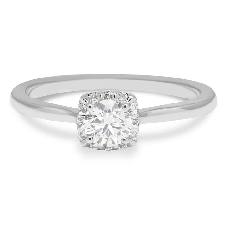 Beat of Love Asteria laboratoriotimanttisormus 0,40 ct valkokulta