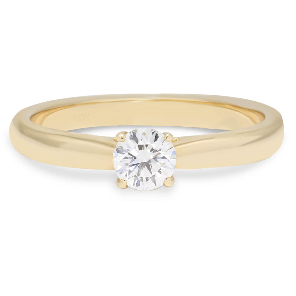 Beat of Love Atalanta laboratoriotimanttisormus 0,33 ct keltakulta