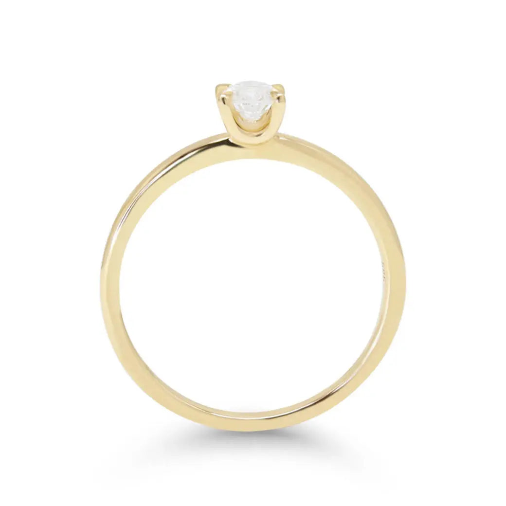 Beat of Love Aurora laboratoriotimanttisormus 0,33 ct keltakulta