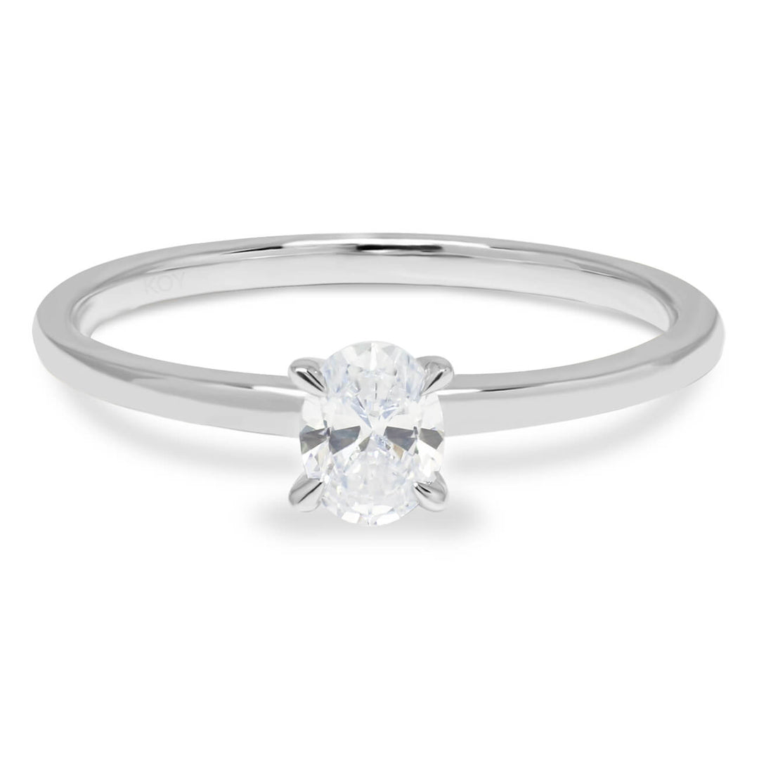 Beat of Love Aurora laboratoriotimanttisormus 0,33 ct valkokulta