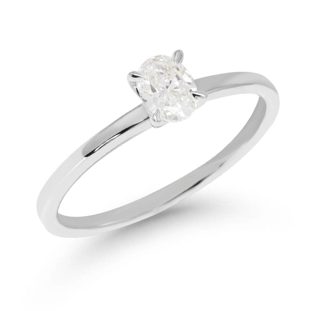 Beat of Love Aurora laboratoriotimanttisormus 0,33 ct valkokulta