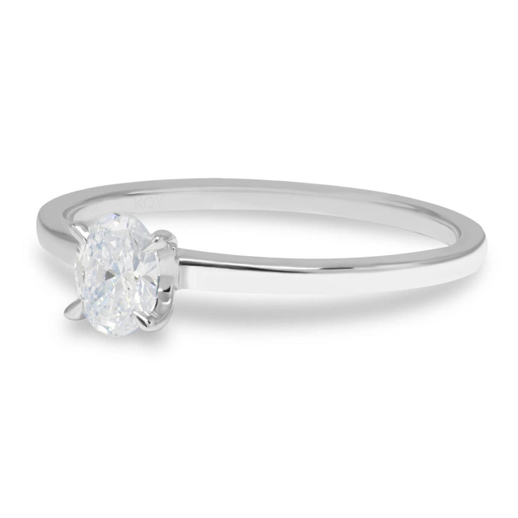 Beat of Love Aurora laboratoriotimanttisormus 0,33 ct valkokulta