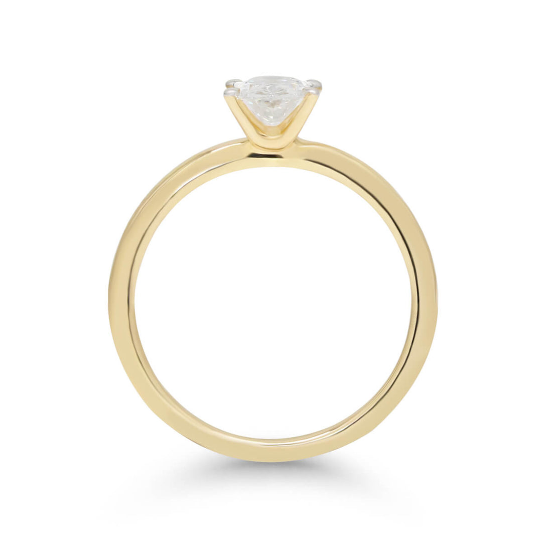 Beat of Love Aurora laboratoriotimanttisormus 0,75 ct keltakulta