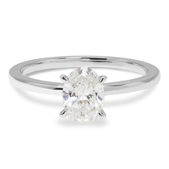 Beat of Love Aurora laboratoriotimanttisormus 0,75 ct valkokulta