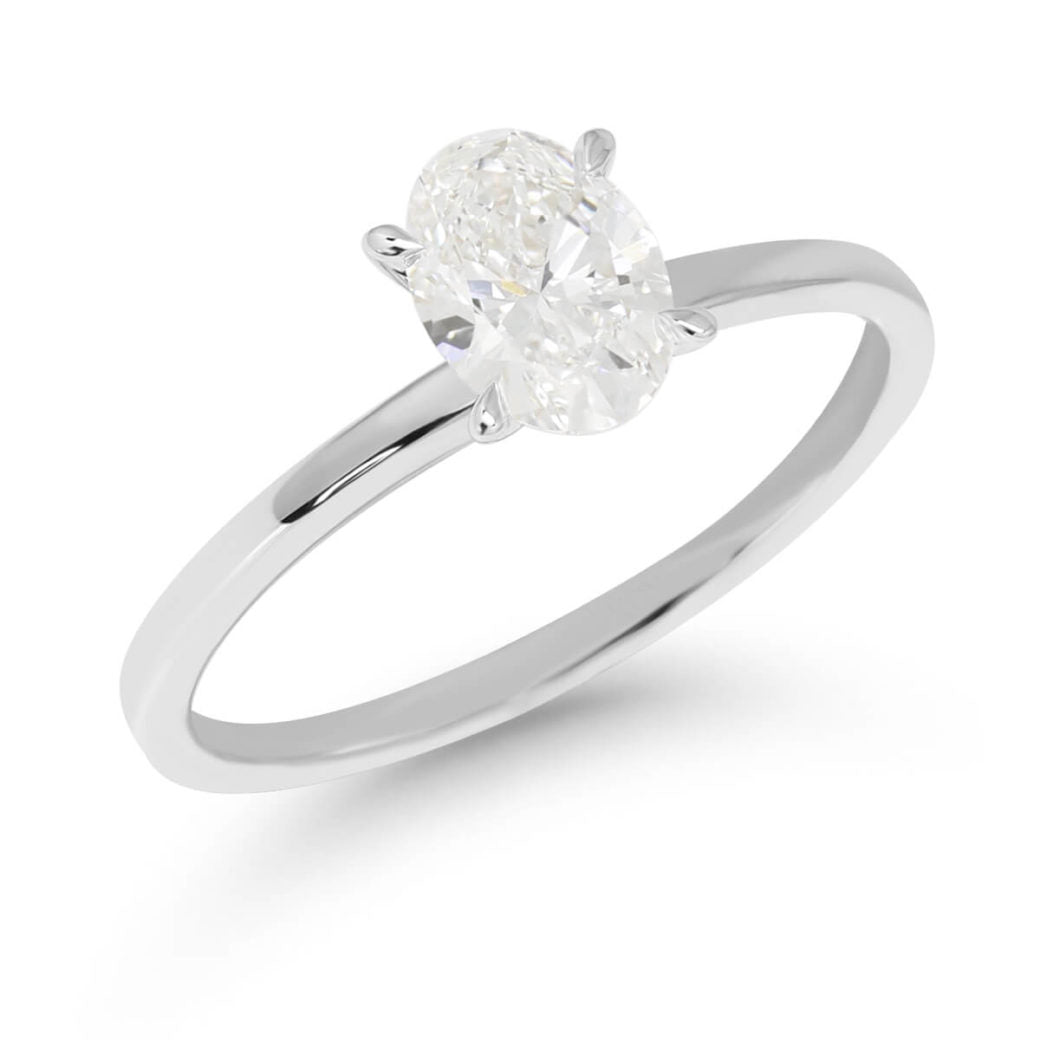 Beat of Love Aurora laboratoriotimanttisormus 0,75 ct valkokulta