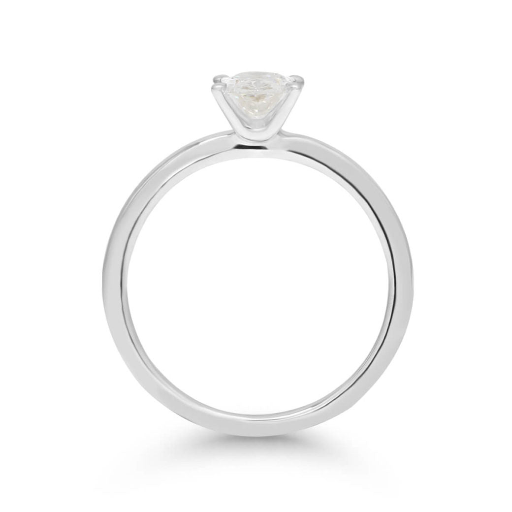 Beat of Love Aurora laboratoriotimanttisormus 0,75 ct valkokulta