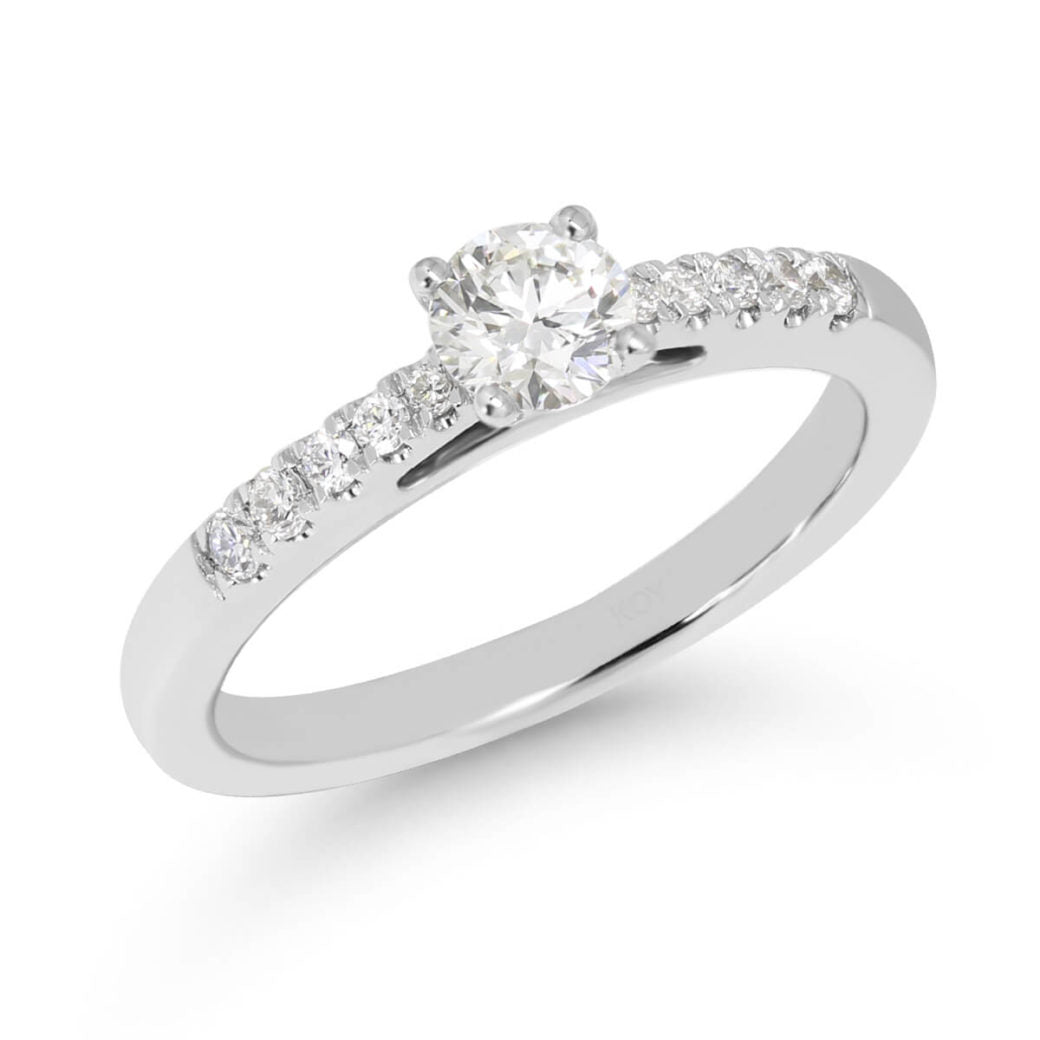 Beat of Love Electra laboratoriotimanttisormus 0,56 ct valkokulta