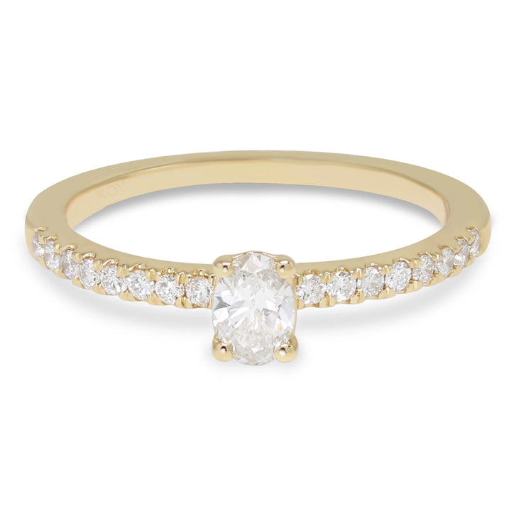 Beat of Love Gaia laboratoriotimanttisormus 0,33 ct keltakulta