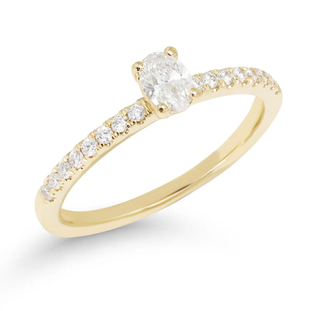 Beat of Love Gaia laboratoriotimanttisormus 0,33 ct keltakulta