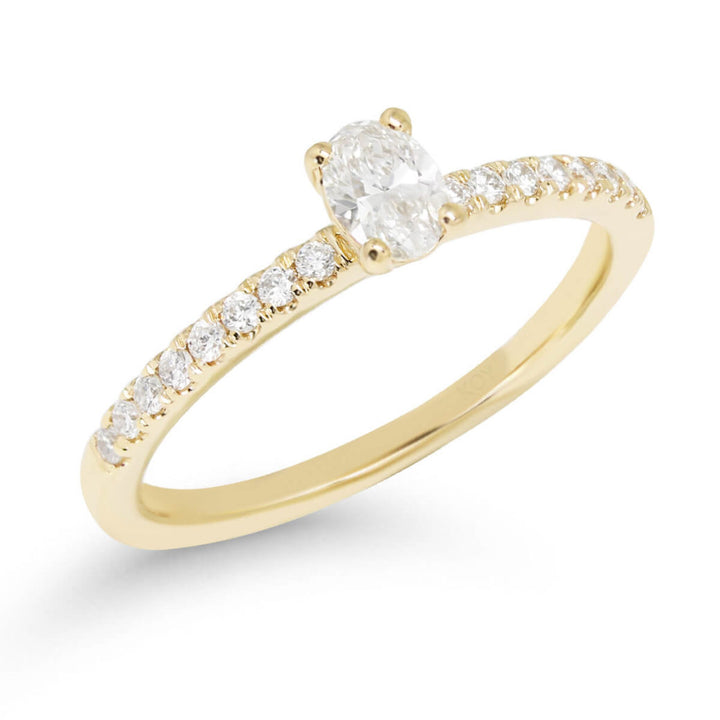 Beat of Love Gaia laboratoriotimanttisormus 0,33 ct keltakulta