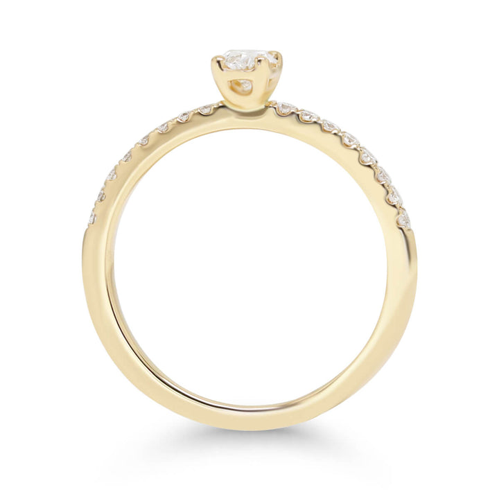Beat of Love Gaia laboratoriotimanttisormus 0,33 ct keltakulta
