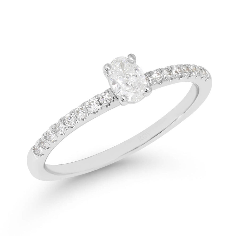 Beat of Love Gaia laboratoriotimanttisormus 0,33 ct valkokulta