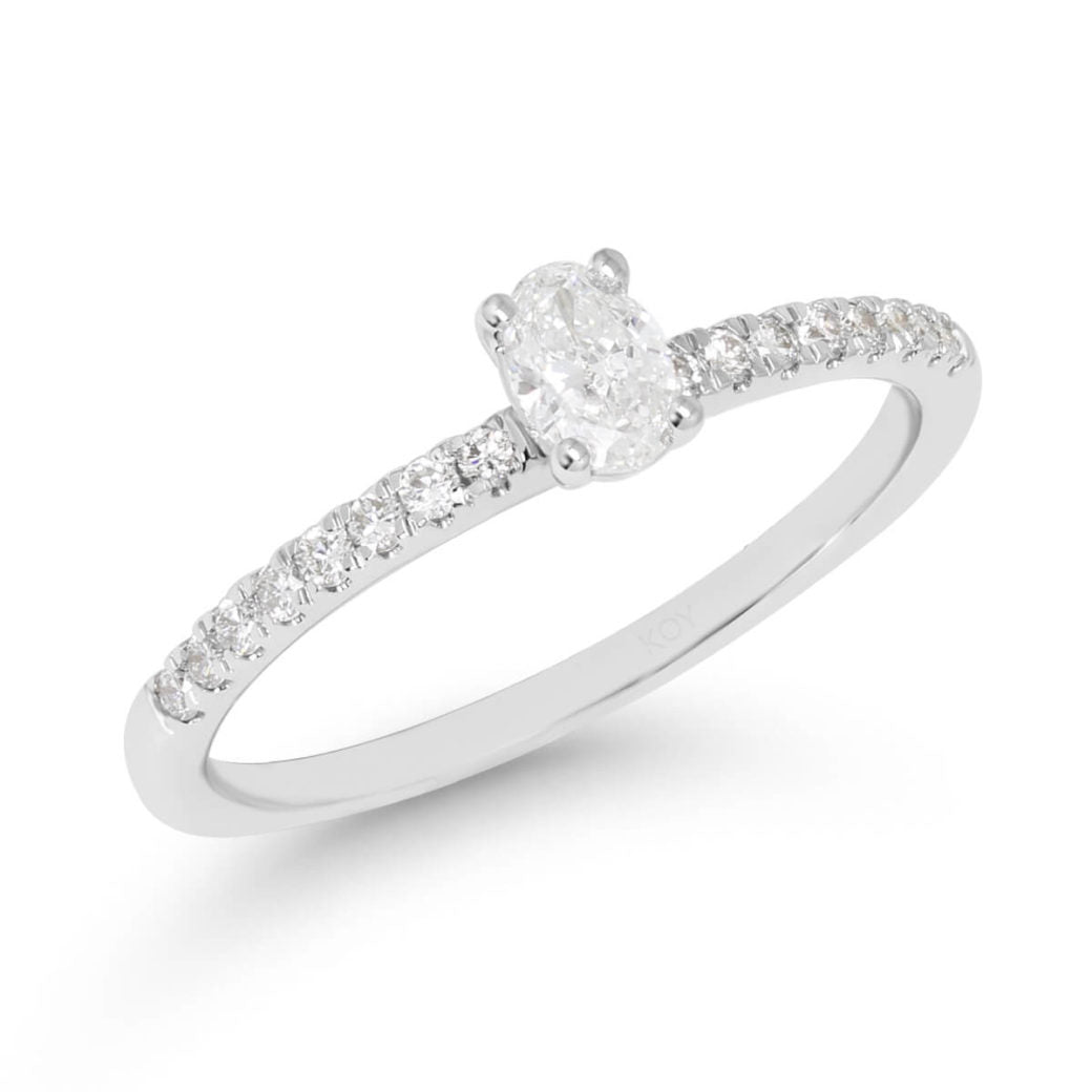 Beat of Love Gaia laboratoriotimanttisormus 0,33 ct valkokulta