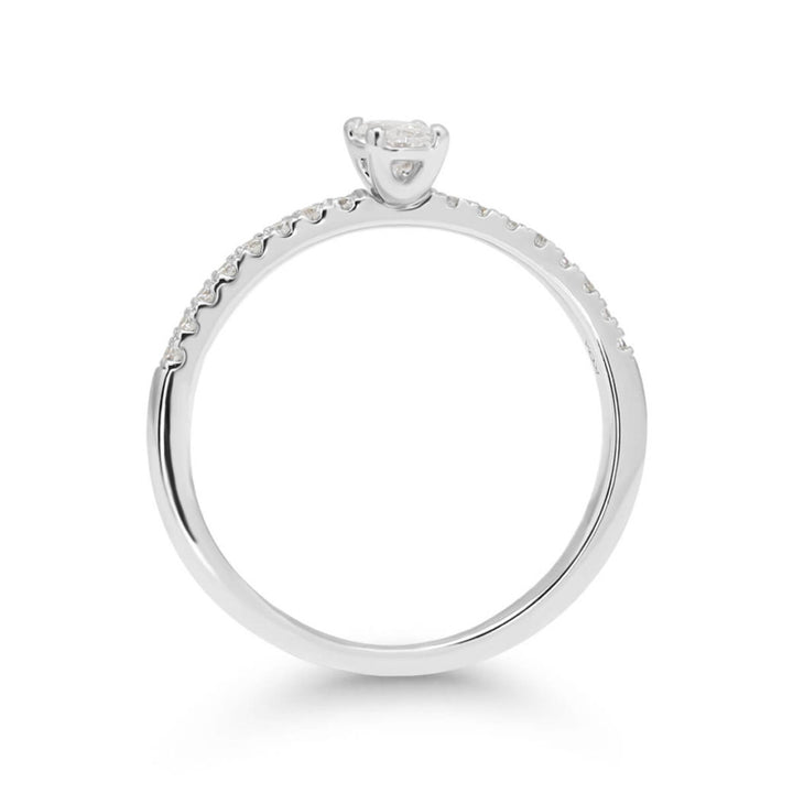 Beat of Love Gaia laboratoriotimanttisormus 0,33 ct valkokulta