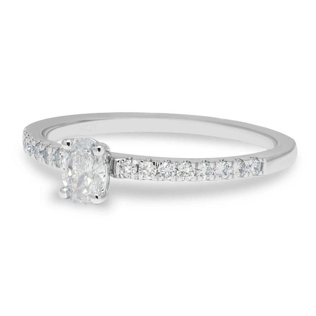 Beat of Love Gaia laboratoriotimanttisormus 0,33 ct valkokulta