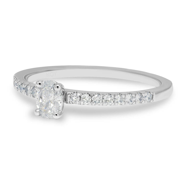 Beat of Love Gaia laboratoriotimanttisormus 0,33 ct valkokulta