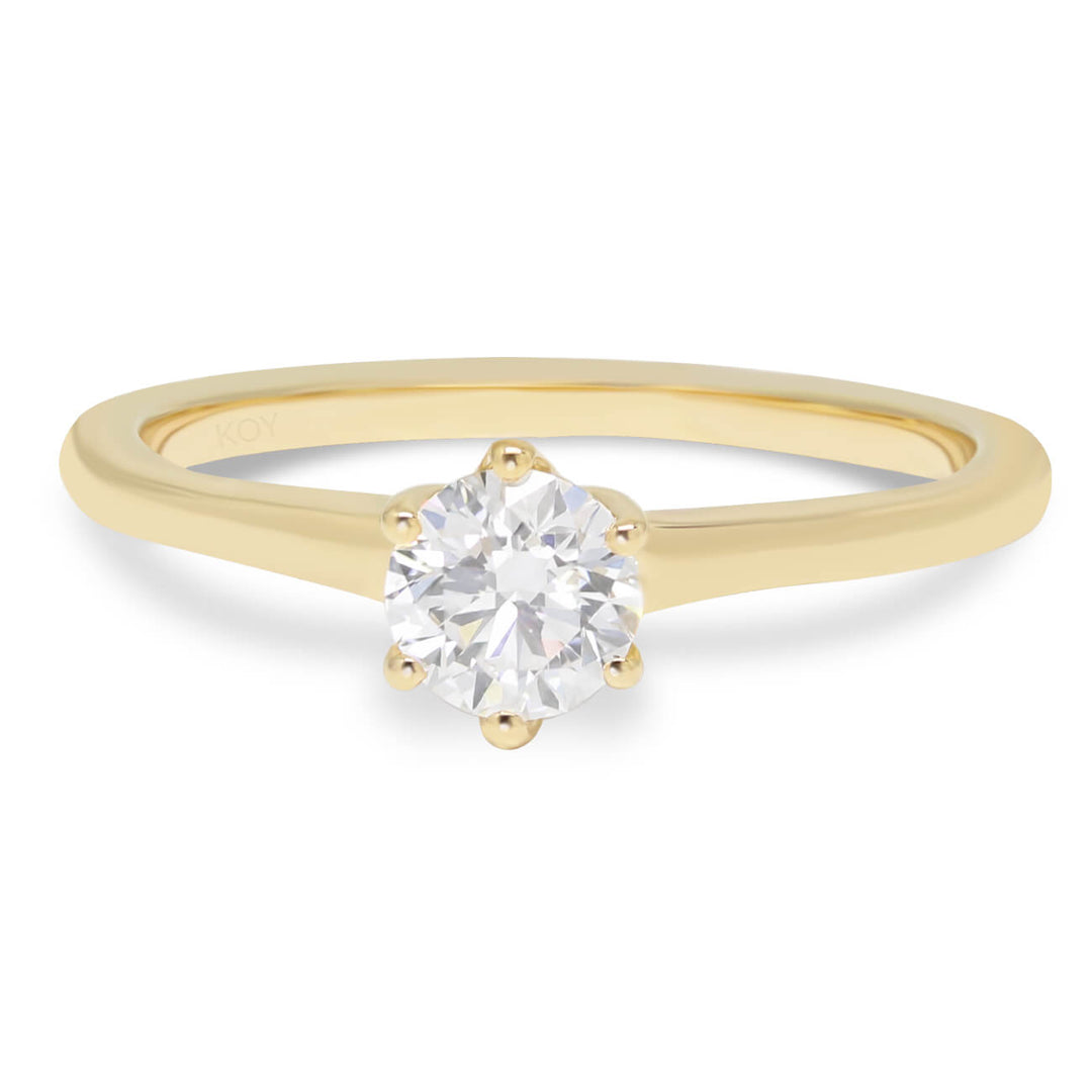 Beat of Love Harmonia laboratoriotimanttisormus 0,50 ct keltakulta