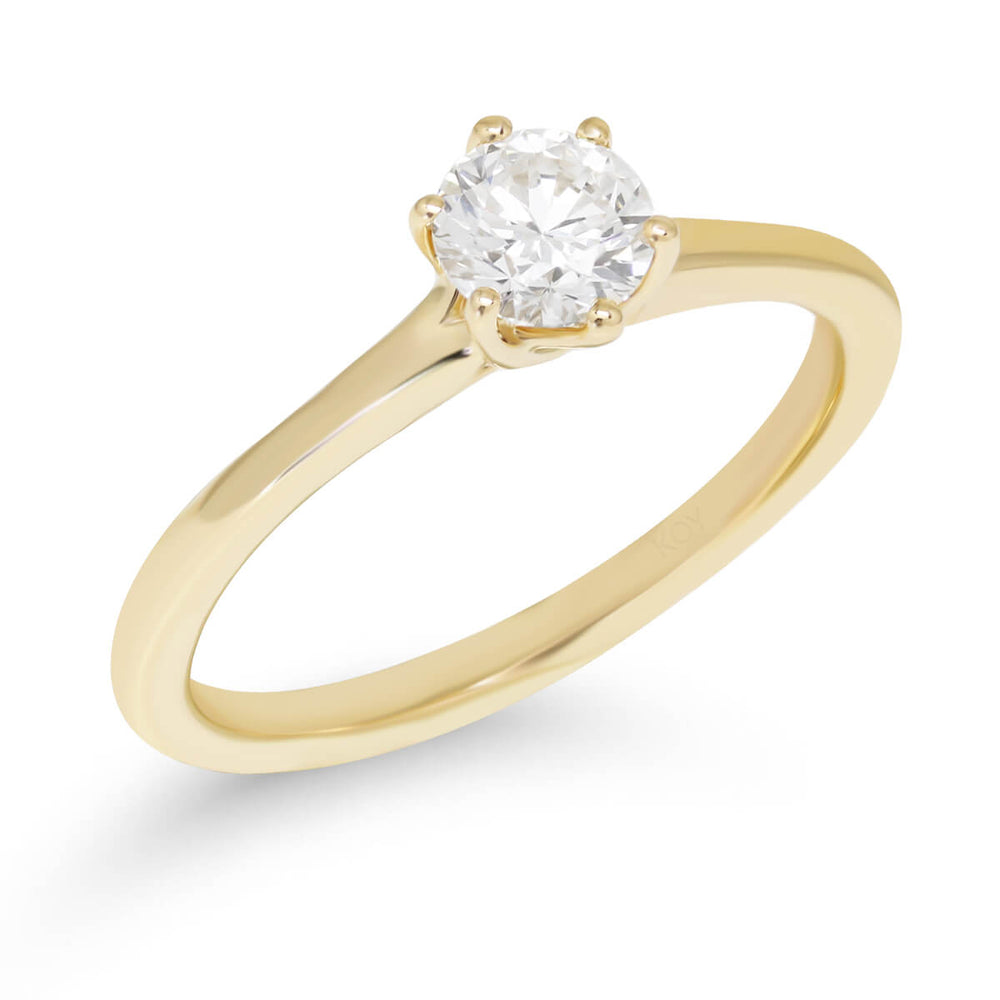 Beat of Love Harmonia laboratoriotimanttisormus 0,50 ct keltakulta
