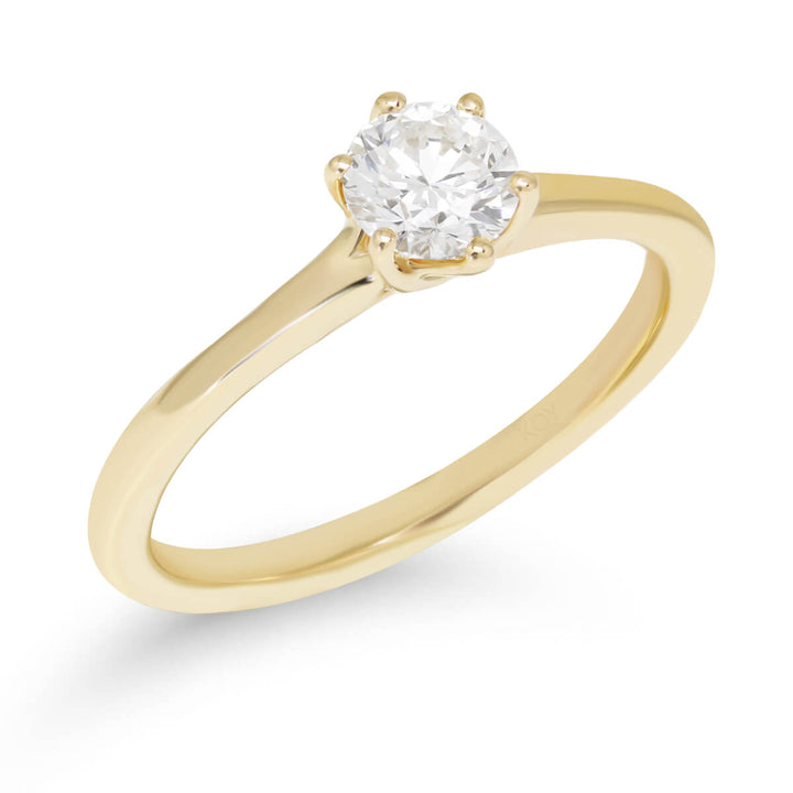 Beat of Love Harmonia laboratoriotimanttisormus 0,50 ct keltakulta