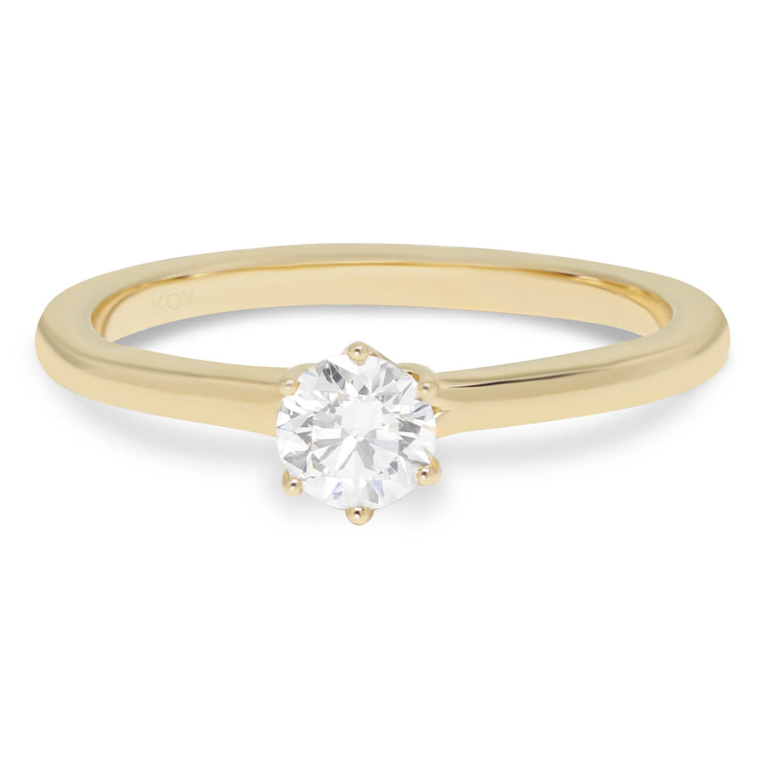 Beat of Love Harmonia laboratoriotimanttisormus 0,33 ct keltakulta