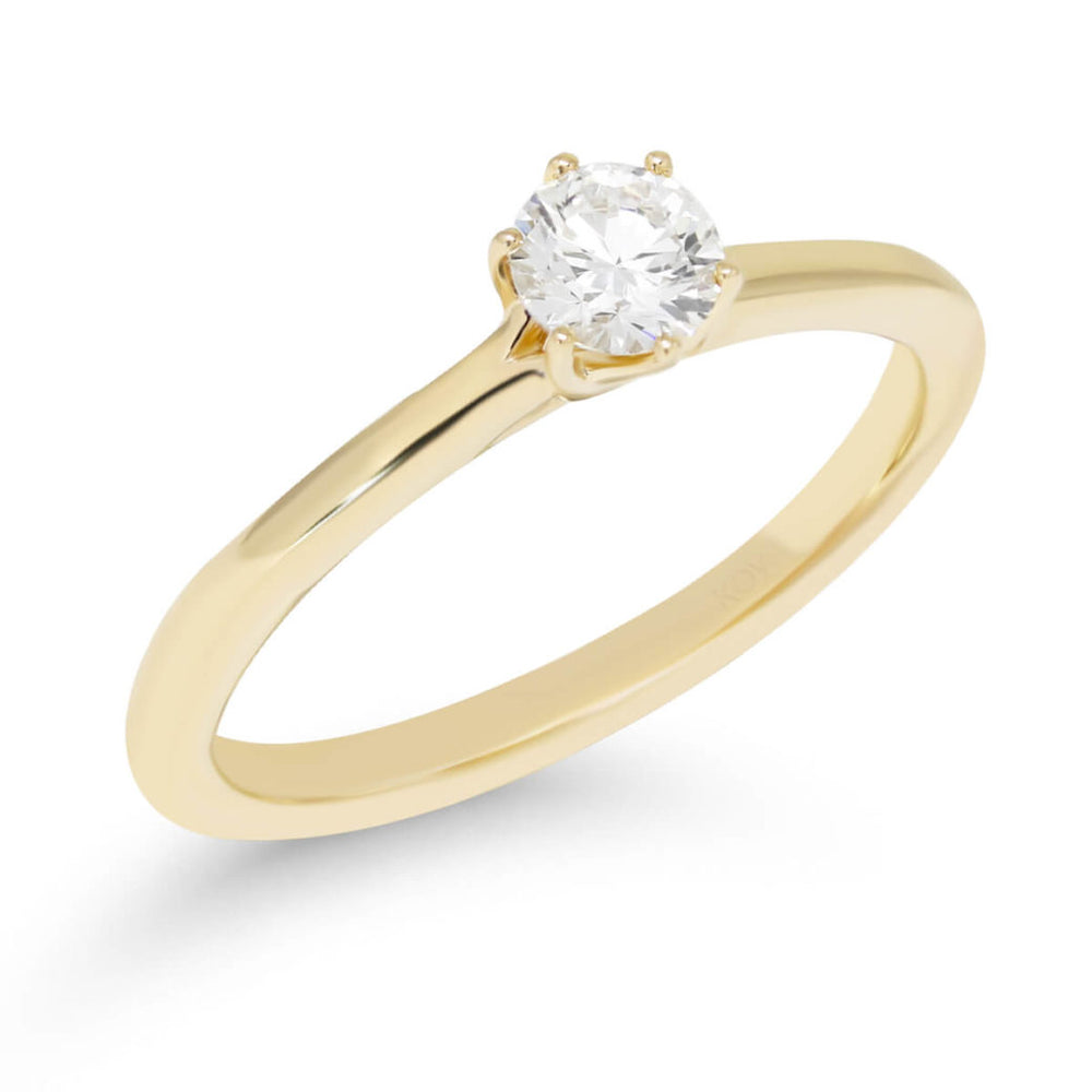 Beat of Love Harmonia laboratoriotimanttisormus 0,33 ct keltakulta