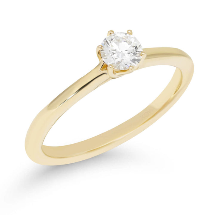 Beat of Love Harmonia laboratoriotimanttisormus 0,33 ct keltakulta