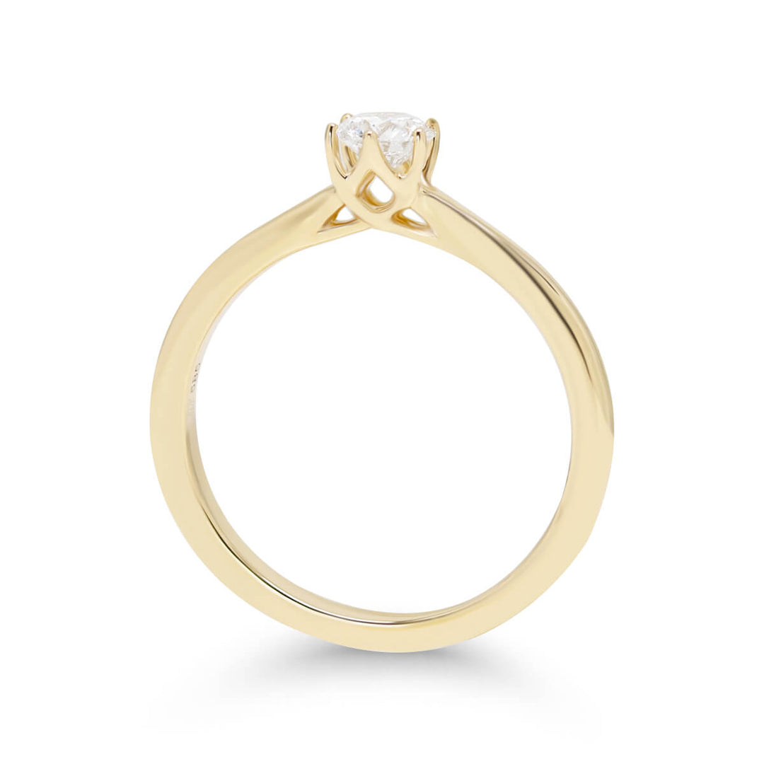 Beat of Love Harmonia laboratoriotimanttisormus 0,33 ct keltakulta