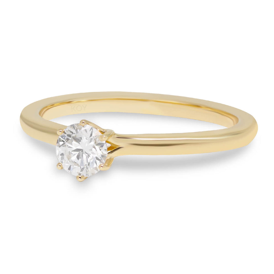 Beat of Love Harmonia laboratoriotimanttisormus 0,33 ct keltakulta