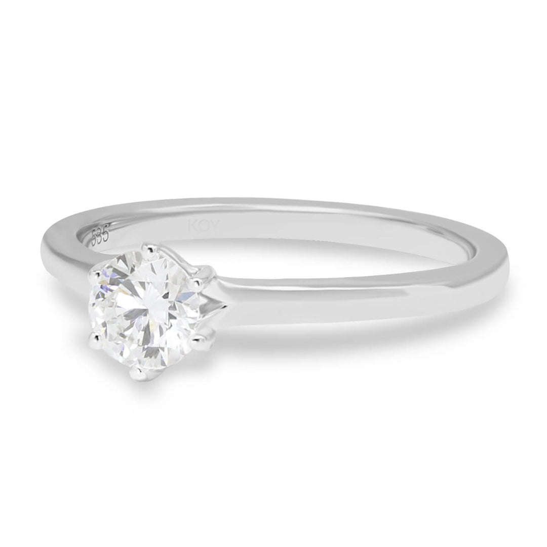 Beat of Love Harmonia laboratoriotimanttisormus 0,33 ct valkokulta