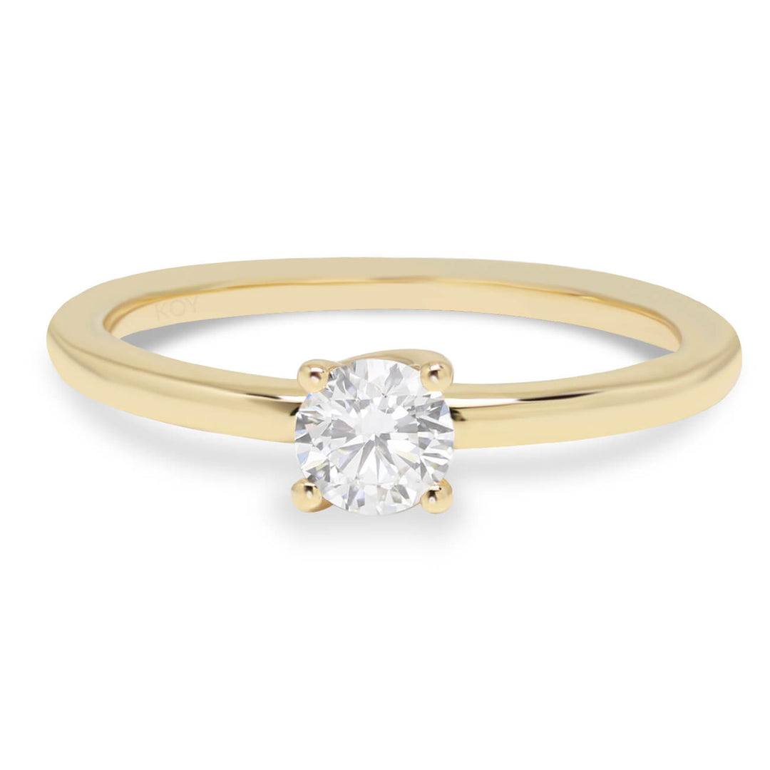 Beat of Love Hestia laboratoriotimanttisormus 0,33 ct keltakulta