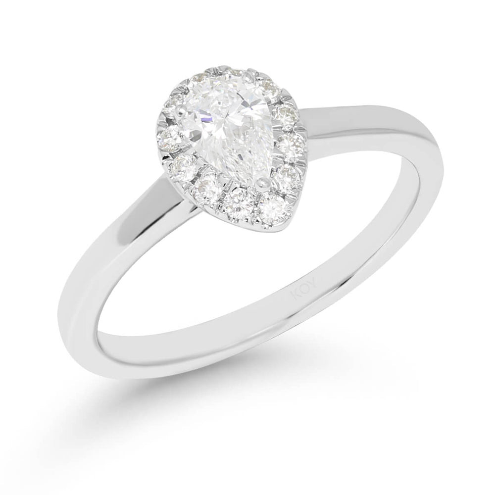 Beat of Love Iris laboratoriotimanttisormus 0,45 ct valkokulta