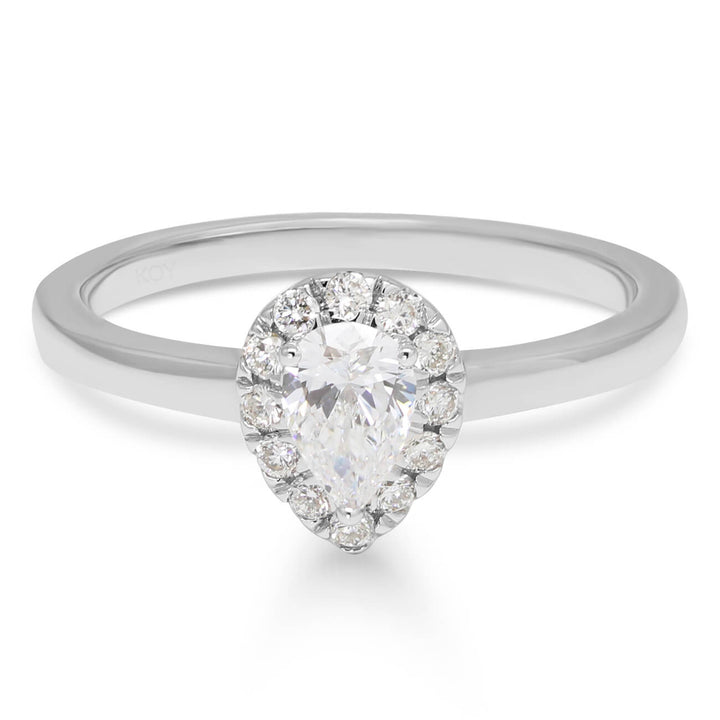 Beat of Love Iris laboratoriotimanttisormus 0,45 ct valkokulta