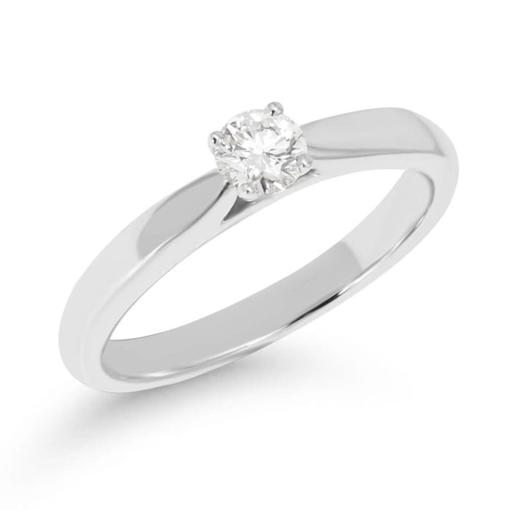 Beat of Love Leda laboratoriotimanttisormus 0,25 ct valkokulta