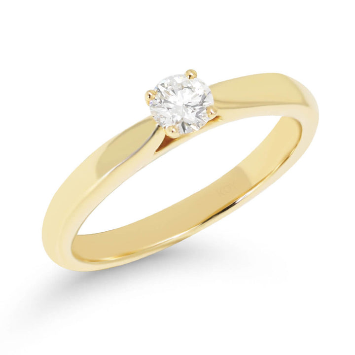 Beat of Love Leda laboratoriotimanttisormus 0,25 ct keltakulta