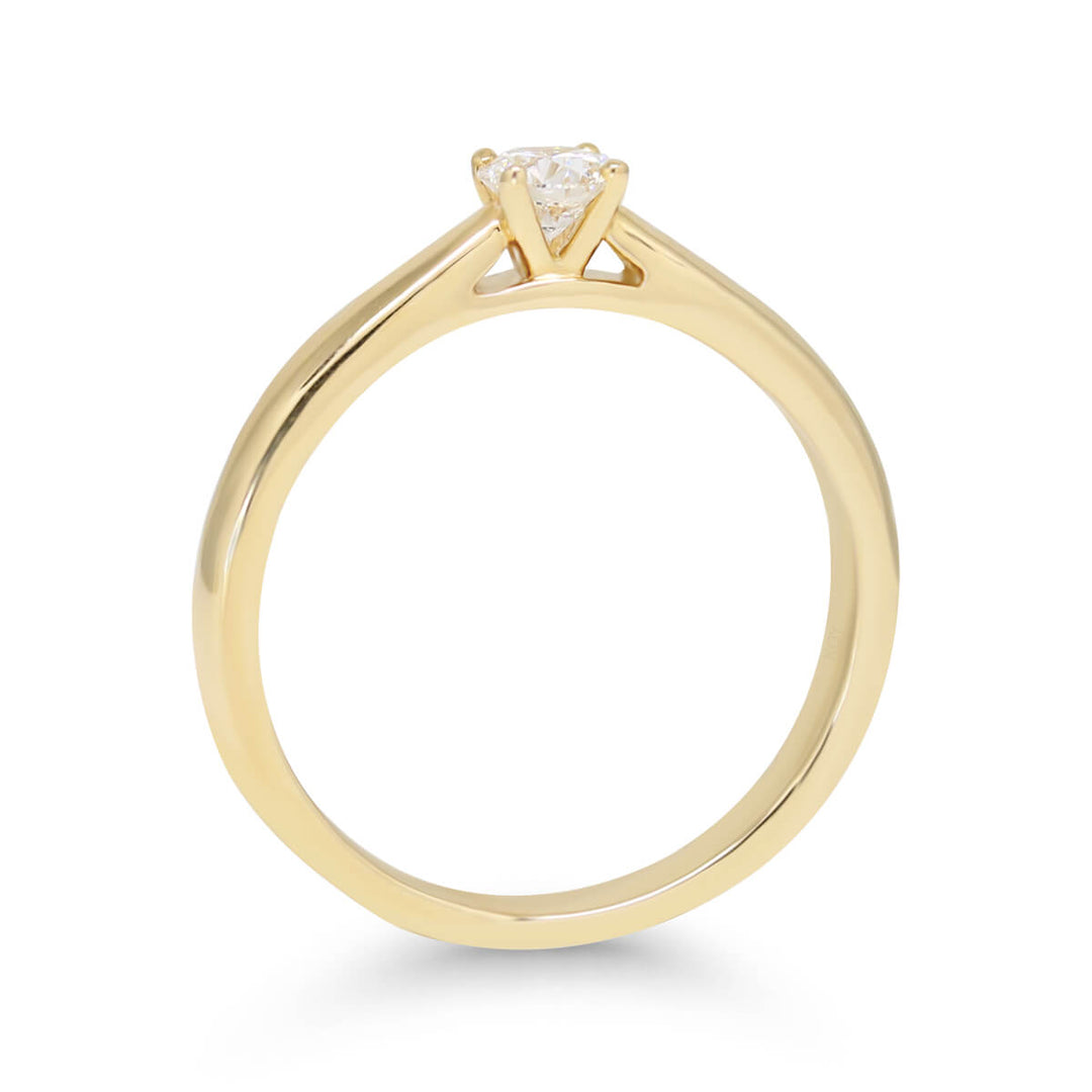 Beat of Love Leda laboratoriotimanttisormus 0,25 ct keltakulta