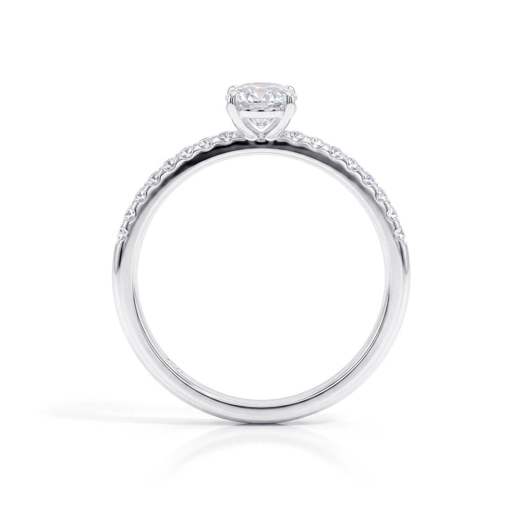 Beat of Love Anthea 0,50 ct laboratoriotimanttisormus valkokulta, sivukuva
