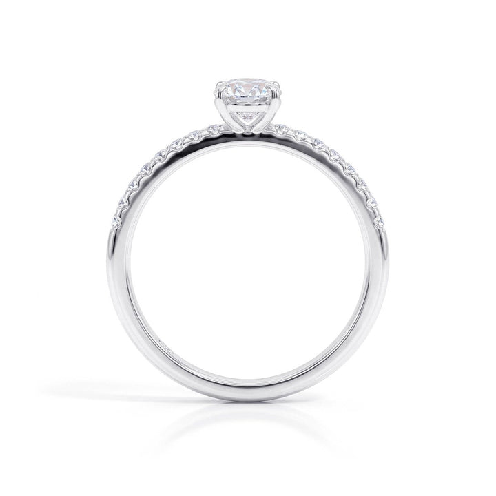 Beat of Love Anthea 0,50 ct laboratoriotimanttisormus valkokulta, sivukuva