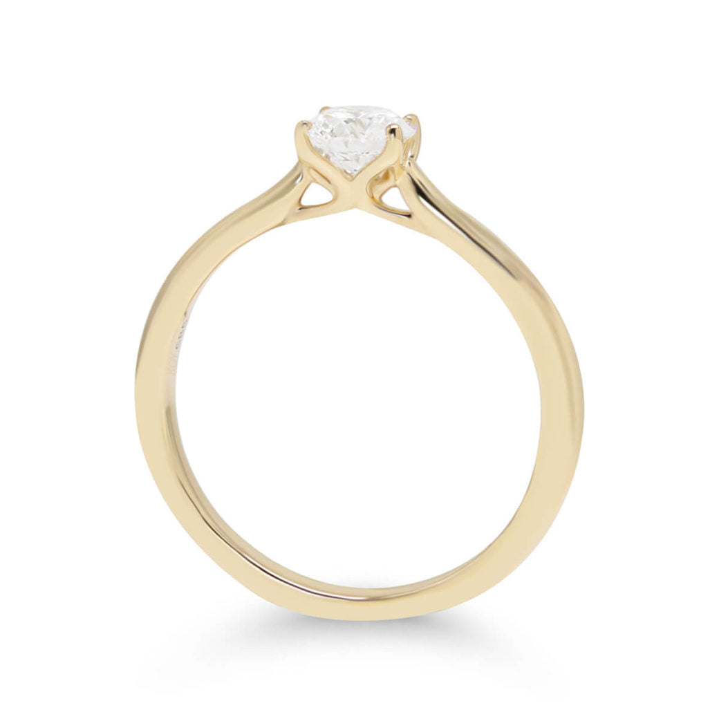 Beat of Love Selene laboratoriotimanttisormus 0,50 ct keltakulta