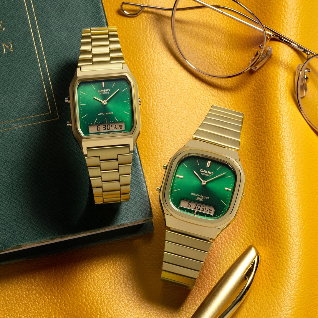 Casio Vintage AQ-240EG-3AEF – Casion sarjakuva muiden mallien kanssa