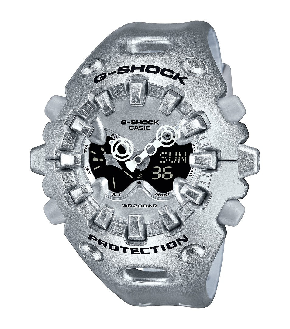 Casio G-Shock GA-V01A-8AER hopeanharmaa analogi-digitaalinen rannekello Shock Release Hand -teknologialla ja 200 metrin vesitiiviydellä