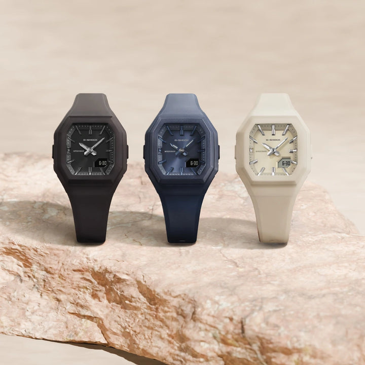 Casio G-Shock GMA-S160-1BER – Casion sarjakuva muiden mallien kanssa