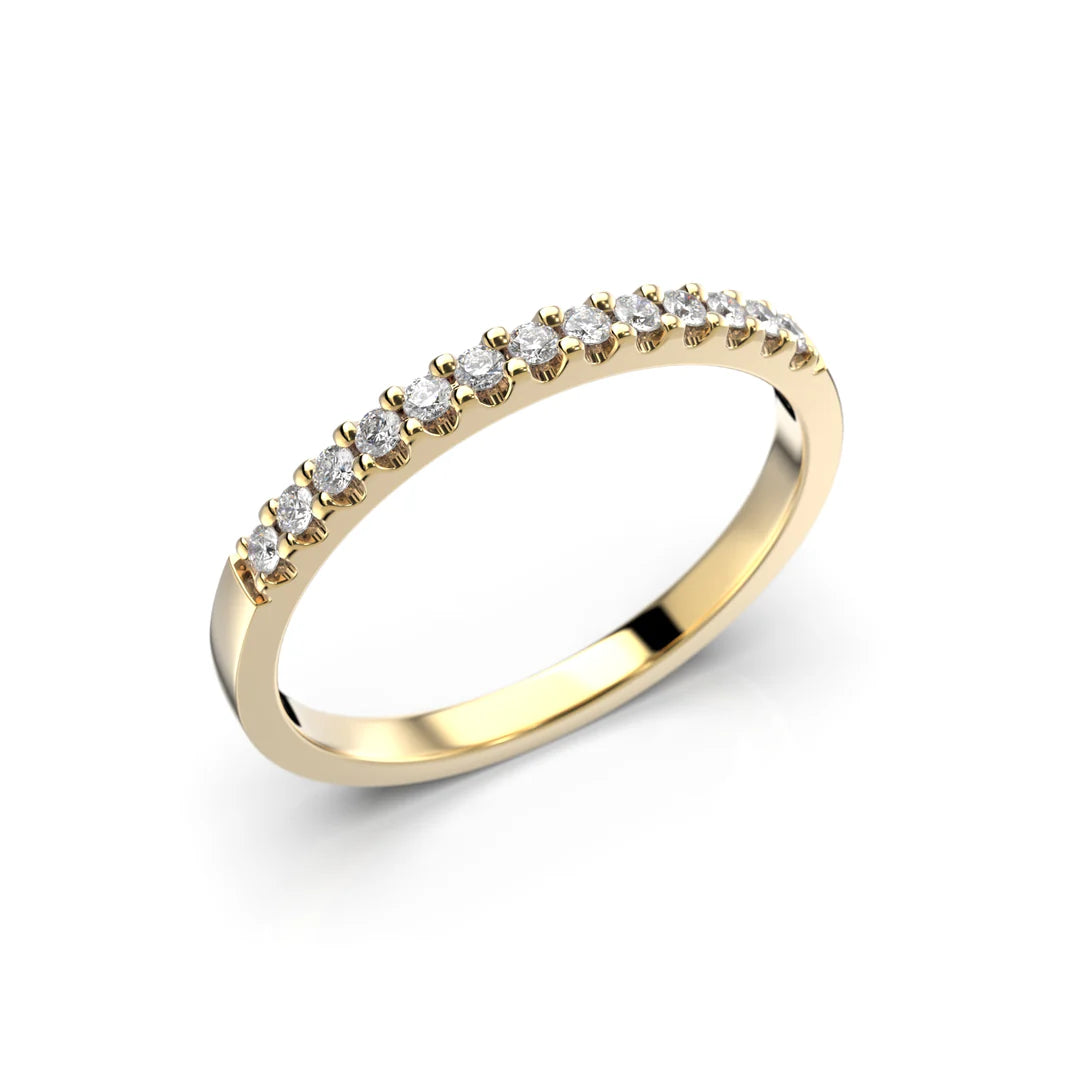 Festive Juliette Timanttisormus 0,13 ct keltakulta Festive