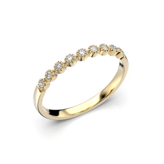 Festive Alma timanttisormus 0,09 ct keltakulta Festive