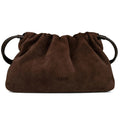 Aarni Linne Clutch Bag Brown Suede